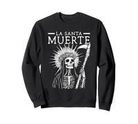 La Santa Muerte Saint Death Mexicain Sugar Skull Squelette Sweatshirt