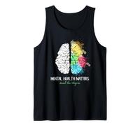 La santé mentale Compte : Mettre Fin à la stigmatisation | Art cérébral coloré Débardeur