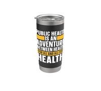 La santé publique est une aventure infirmière travailleur de santé publique Gobelet isotherme en acier inoxydable double paroi