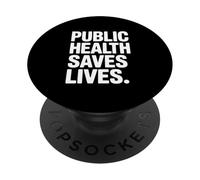 La santé publique Sauve des Vies Message Fort PopSockets PopGrip Adhésif