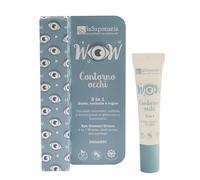 La Saponaria Crème contour des yeux 3 en 1, rides et ridules, cernes, acide hyaluronique, rétinol, caféine, anti-âge, éclaircissant, naturel, végétalien, non testé sur les animaux, emballage recyclé,