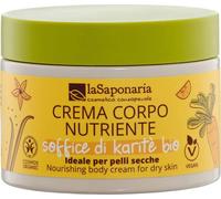 La Saponaria Crème Corporelle Nourrissante Carotte & Vanille - Soffice di Karité - 200 ml