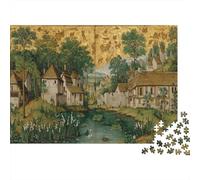 La scène Finale d'une Ruelle du Village || Puzzles Amusants en Famille 1000pcs (75x50cm) Adultes