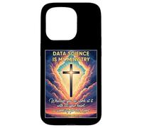 La Science chrétienne des données est Mon ministère Scientifique analyste Dieu Coque pour iPhone 15 Pro