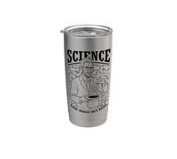 La science, comme par magie, mais un scientifique vraiment drôle, la physique, les STEM Gobelet isotherme en acier inoxydable double paroi