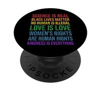 La science est de vraies vies noires Love Matter Gay Pride PopSockets PopGrip Adhésif