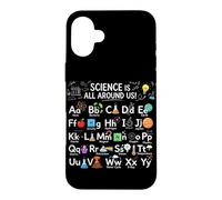 La Science est Tout Autour de Nous ABC Tableau périodique Chimie Coque pour iPhone 16 Plus