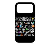 La Science est Tout Autour de Nous ABC Tableau périodique Chimie Coque pour iPhone 17 Pro Max
