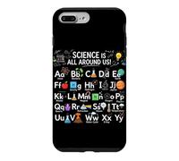 La Science est Tout Autour de Nous ABC Tableau périodique Chimie Coque pour iPhone 7 Plus/8 Plus