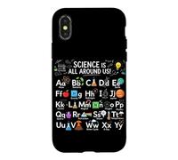 La Science est Tout Autour de Nous ABC Tableau périodique Chimie Coque pour iPhone X/XS