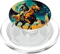 La Science-Fiction rétro Space Cowboy PopSockets PopGrip pour MagSafe
