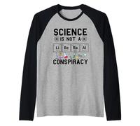 La Science n'est Pas Une Conspiration libérale, Politique, rétro Vintage Manche Raglan