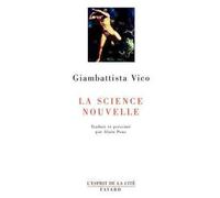 La Science nouvelle - Giambattista Vico - Fayard - broché - Etude