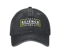La Science Rend L'Amérique Intelligente À Nouveau Unisexe Snapback Cap Décontracté Chapeau Anti-Soleil Casquette De Baseball pour Running Sport Extérieur