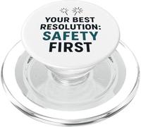 La sécurité d'abord, Votre Meilleure résolution du Nouvel an pour Travailler en Toute sécurité PopSockets PopGrip pour MagSafe