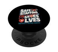 La sécurité du Personnel Sauve des Vies infirmières grève Soutien santé PopSockets PopGrip Adhésif