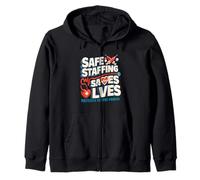 La sécurité du Personnel Sauve des Vies infirmières grève Soutien santé Sweat à Capuche