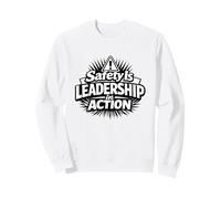 La sécurité est Un Leadership en Action | Idée Cadeau pour la sécurité au Travail Sweatshirt