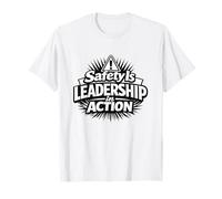 La sécurité est Un Leadership en Action | Idée Cadeau pour la sécurité au Travail T-Shirt