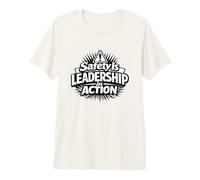 La sécurité est Un Leadership en Action | Idée Cadeau pour la sécurité au Travail T-Shirt Haut de Gamme