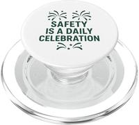 La sécurité est Une célébration Quotidienne | Sécurité motivante du Nouvel an PopSockets PopGrip pour MagSafe