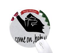 la séduction silhouette geste personnalisée tapis de souris en caoutchouc de sapin de noël