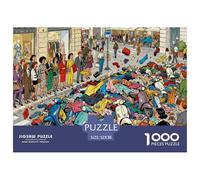 La Semaine de la Mode de Milan, surpeuplée Puzzle en Bois Imperméable DIY Puzzles De 1000 Pièces pour Adultes Coloré De Décoration pour La Maison