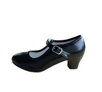 La Senorita Chaussures flamenco espagnol,Noir,taille 33 - 21,5 cm