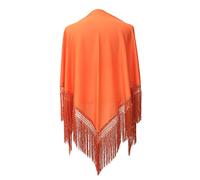 La Senorita Foulard Ceinture Chale De Danse Flamenco Broderie Frange couleur différentes (orange)