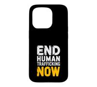 La Sensibilisation à la traite des êtres Humains Stop Exploitation Coque pour iPhone 15 Pro