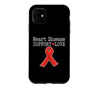 La Sensibilisation aux Maladies cardiaques soutient Le Dicton d'amour Coque pour iPhone 11
