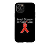 La Sensibilisation aux Maladies cardiaques soutient Le Dicton d'amour Coque pour iPhone 11 Pro