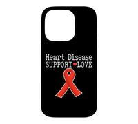 La Sensibilisation aux Maladies cardiaques soutient Le Dicton d'amour Coque pour iPhone 14 Pro