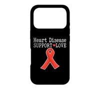 La Sensibilisation aux Maladies cardiaques soutient Le Dicton d'amour Coque pour iPhone 17 Pro