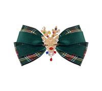 la Sensibilisation Cancer du Sein ornements de fête de vacances rétro, broche à nœud en tissu (style broche) Épingle à Nourrice avec Faux (A, One Size)