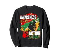 « La Sensibilisation est Cool, l'action est Meilleure » - Mois de l'histoire des Noirs Sweatshirt