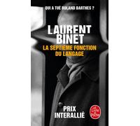 La Septième fonction du langage - Laurent Binet - Lgf - Poche - Roman