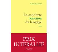 La septième fonction du langage Prix du roman fnac - Laurent Binet - Grasset - broché - Roman