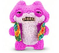 La série Vacances de FUGGLER - Monstre écureuil soupçonneux | Collection Vacay Chompers - Peluche monstre de plage moche mais mignonne avec des dents réalistes, maillot de bain rétro et VIBES de colle