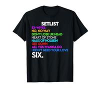 La setlist des concerts de Six The Musical T-Shirt