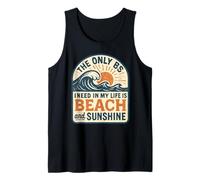 La Seule Chose Dont J'Ai Besoin dans ma Vie, C'est la Plage et Le Soleil, C'est drôle Débardeur