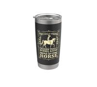 La seule chose plus folle que les courses de barils pour les amateurs de chevaux Gobelet isotherme en acier inoxydable double paroi