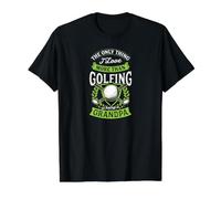 La Seule Chose Que J'aime Plus Que Le Golf, C'est d'être Grand-père T-Shirt Graphique avec Valeur, Homme, Noir, XL