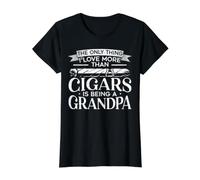 La Seule Chose Que J'aime Plus Que Les cigares, C'est d'être Grand-père T-Shirt Graphique avec Valeur, Femme, Noir, M