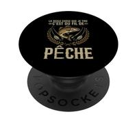 La Seule Chose Que Je Tire C'est Le Fil De Ma Canne À Pêche PopSockets PopGrip Adhésif