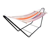 La Siesta CHILLOUNGE® Sunrise - Single Spreader Bar Hammock with Powder Coated Steel Stand