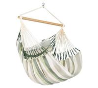 La Siesta® Domingo - Chaise Hamac Confort Intempéries, Fibre Fonctionnelle, Fabrication Kolumbien, Grande Surface, Stabilisateur Bambou, Relaxation en Plein Air - Cedar, Comfort