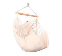 La Siesta Fauteuil suspendu HABANA Basic latte crème Lounger en cotonHamac Chaise hamac