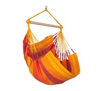 La Siesta Fauteuil suspendu HABANA Basic volcano orange Lounger en cotonHamac Chaise hamac