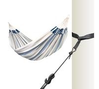 LA SIESTA® XL King Brisa Classic Hamac & Kit de Suspension pour Arbres, Poutres, Poteaux - Hamac pour Intérieur et Extérieur, Résistant aux Déchirures et aux Intempéries, Sel Marin